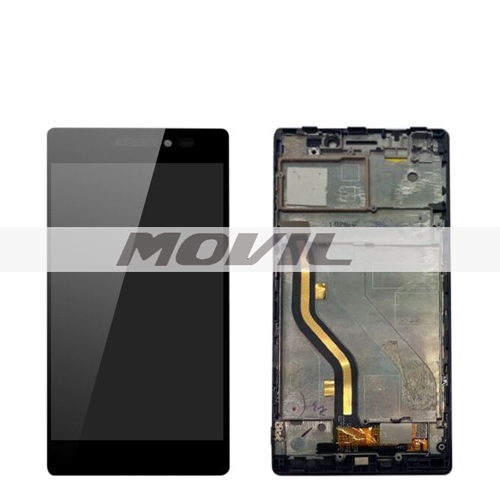 LCD Display Touch Digitizer Screen Assembly with frame For Lenovo Vibe X2